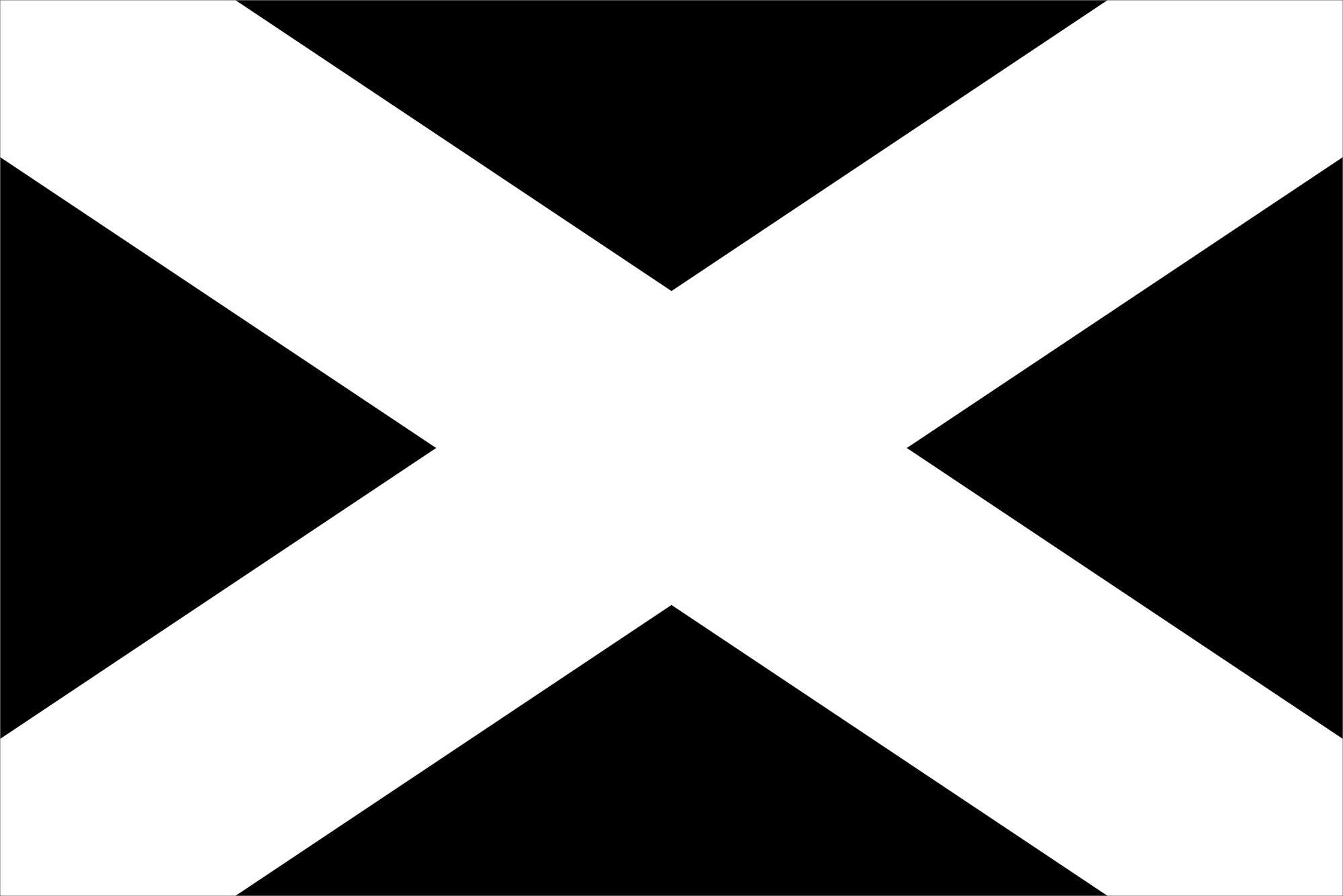 Black & White Cross Flag– Blue Flag Manufacturing