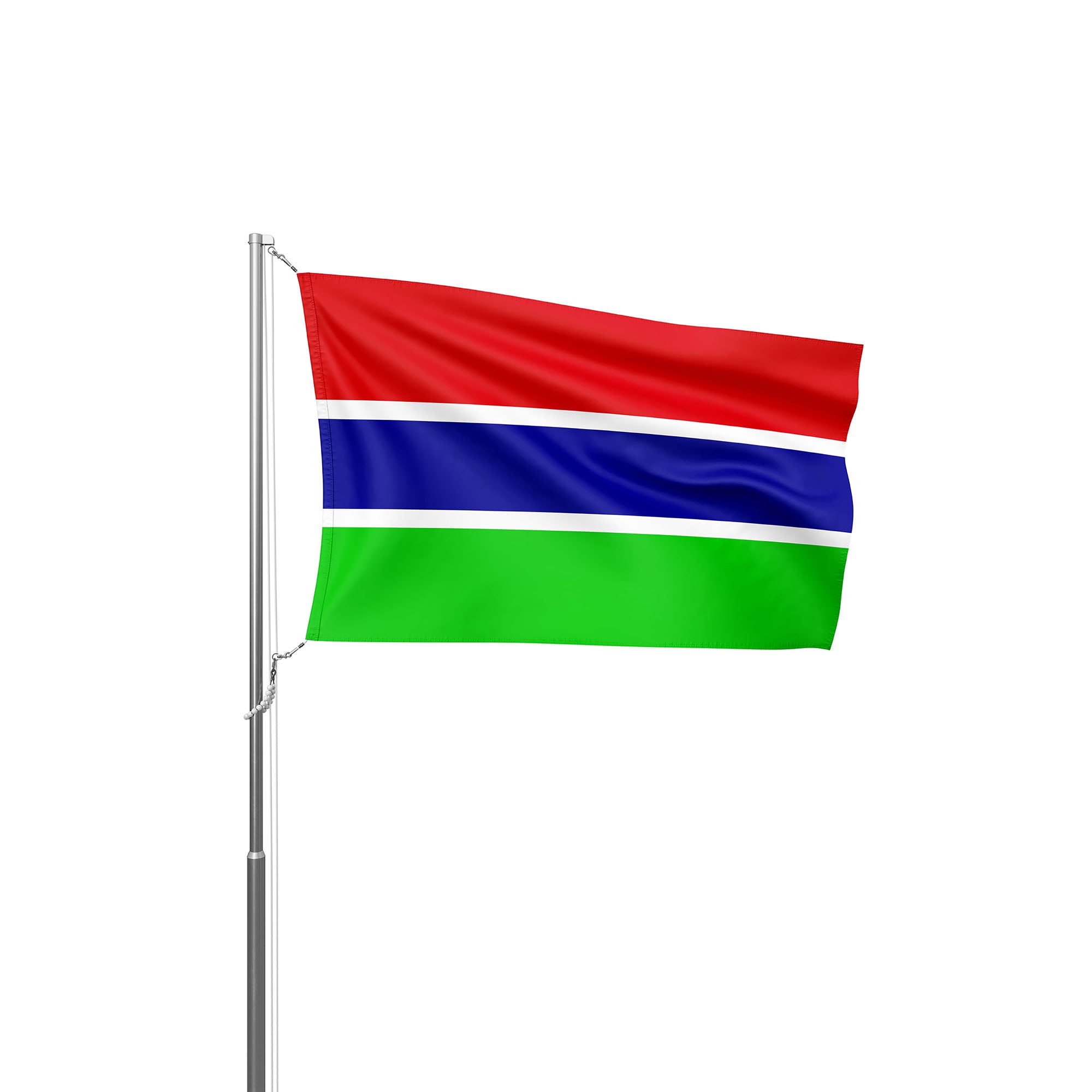 The Gambia Flag– Blue Flag Manufacturing